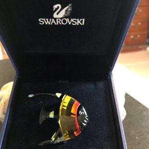 Swarovski Crystal Fish Brooch